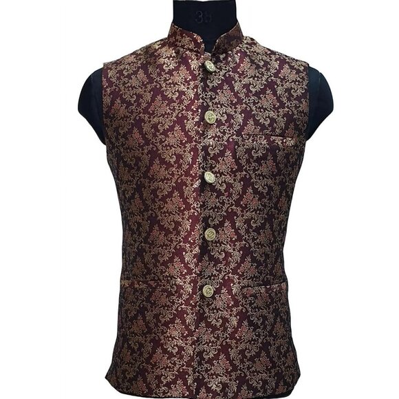 Men's Suit Vest - Luxury Embroidered - Picture 1 of 7